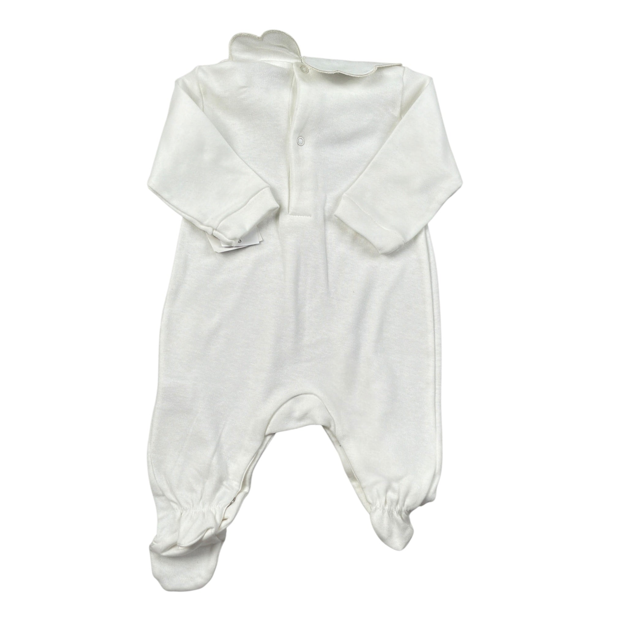 Babyvip Tutina tinta unita con Colletto Bianco per Neonata T4309 BIANCO BABYVIP 