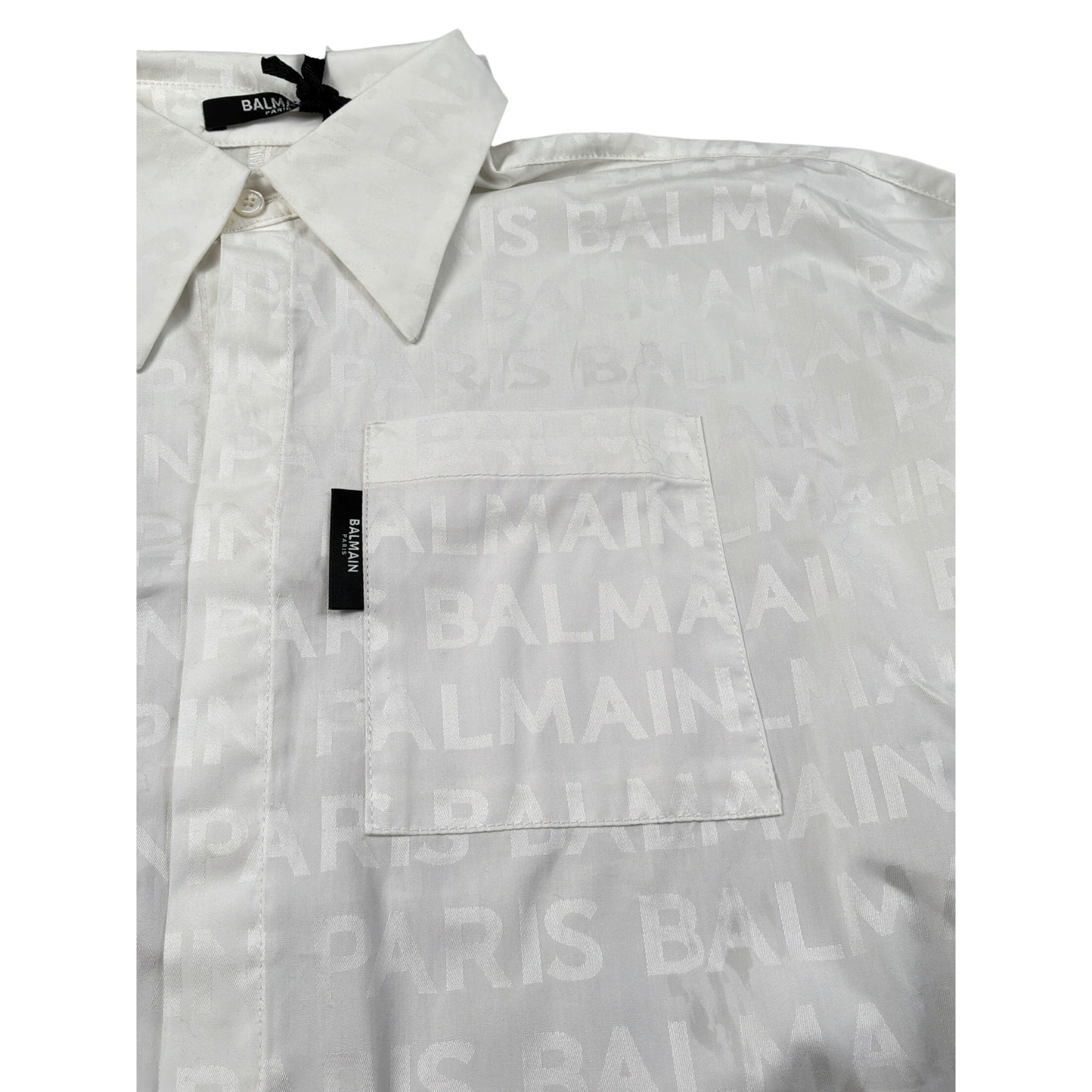 Balmain Camicia Manica Lunga tinta unita Bianco per Bambina 6Q5530 BIANCO BALMAIN 