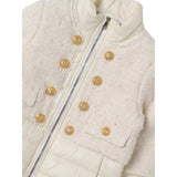 Balmain Giubbino tinta unita con Finti Bottoni Panna per Bambina BT2A77 PANNA BALMAIN 