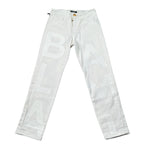 Balmain Jeans tinta unita con Stampe Logo Bianco per Bambino BU6P30 BIANCO BALMAIN 