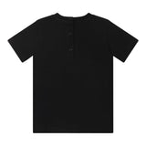 Balmain T-Shirt tinta unita con Logo Nero per Neonato BU8531 NERO BALMAIN 