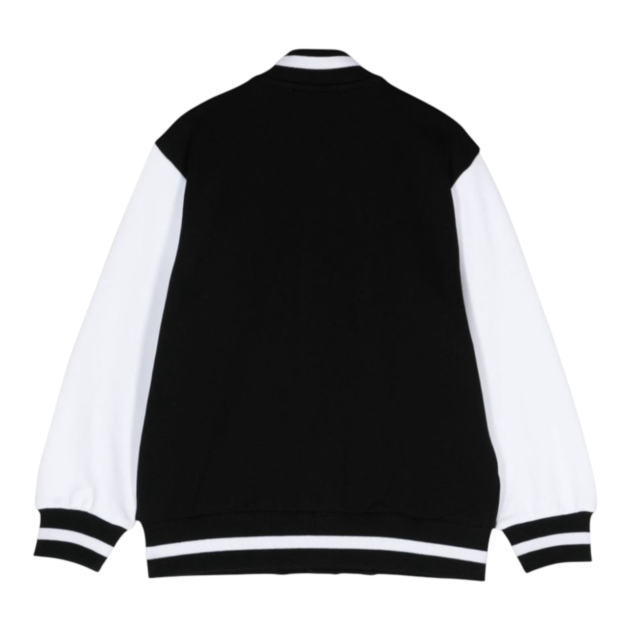 Balmain Felpa con Bottoni tinta unita con Maniche In Contrasto Nero per Bambino BV4R40 NERO BALMAIN 