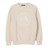 Balmain Felpa Chiusa Girocollo tinta unita Panna per Bambino BX4Q40X PANNA BALMAIN 