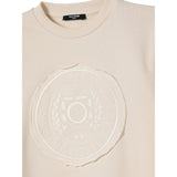 Balmain Felpa Chiusa Girocollo tinta unita Panna per Bambino BX4Q40X PANNA BALMAIN 