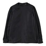 Balmain Camicia tinta unita Logata Nero per Bambina BX5A30 NERO BALMAIN 