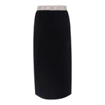 Balmain Gonna tinta unita con Elastico In Vita Logato Nero per Bambina BX7A34 NERO BALMAIN 