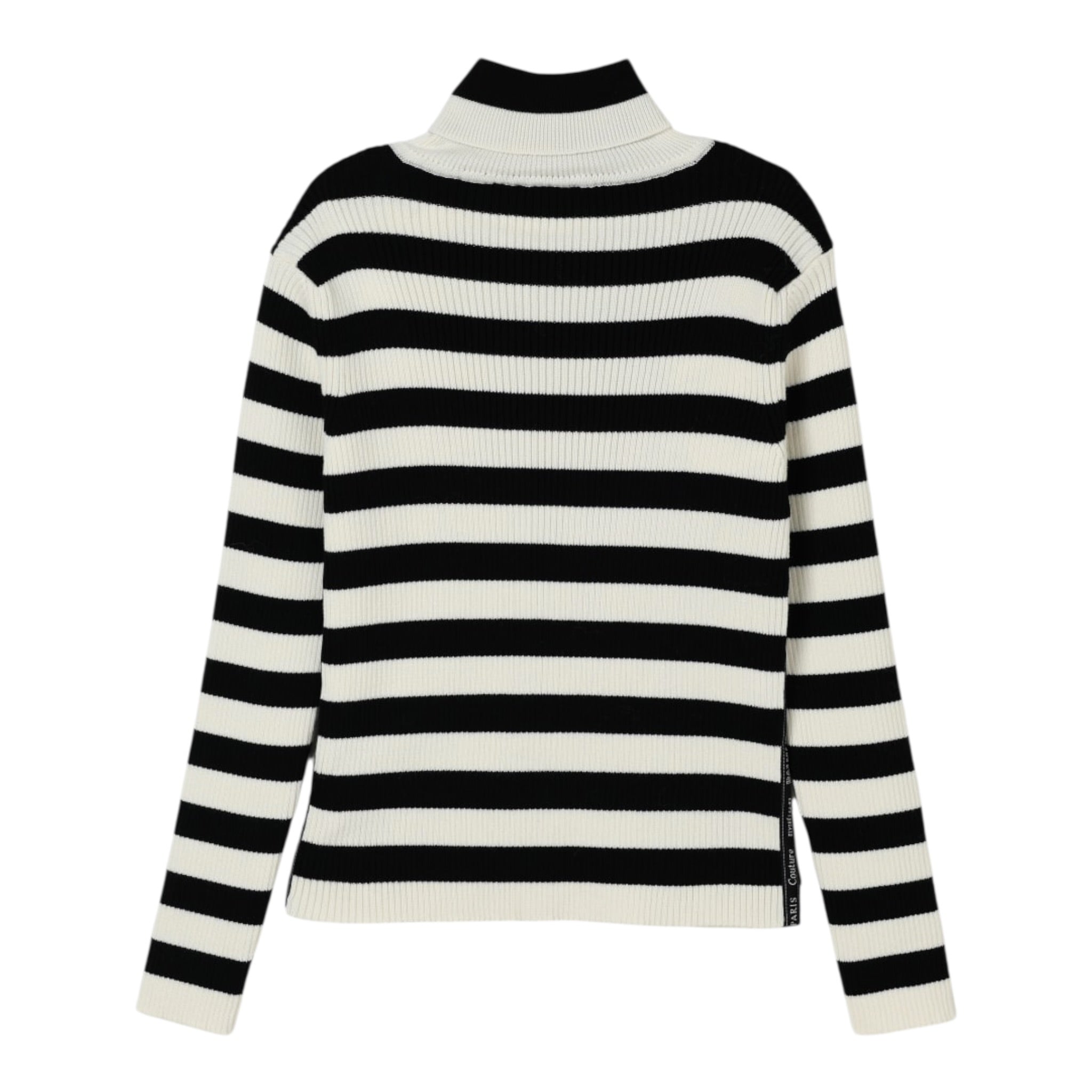 Balmain Maglia tinta unita con Fantasia A Righe Panna per Bambina BX9A40 PANNA BALMAIN 