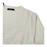 Balmain Maglia Girocollo tinta unita Panna per Bambino BX9P30 PANNA BALMAIN 
