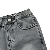 Bamboom+Babies Jeans tinta unita con Girovita Regolabile Grigio per Neonata 1049 GRIGIO BAMBOOM+BABIES 