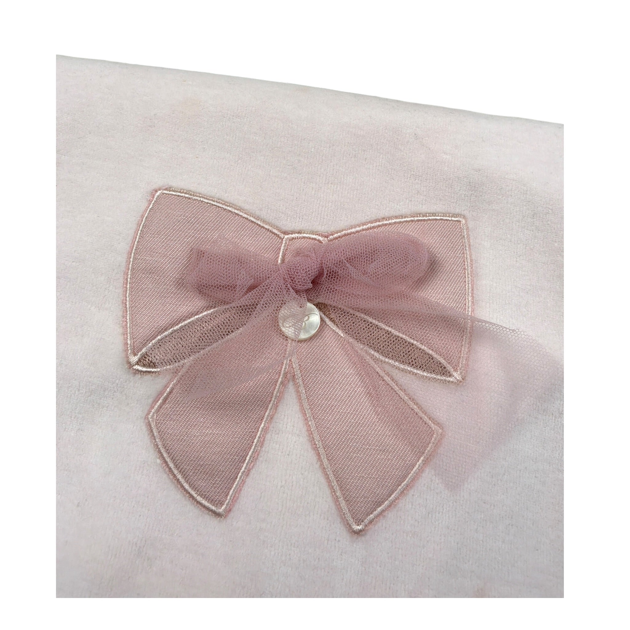 Barcellino Coperta Bicolore In Ciniglia Rosa per Neonata 105725 ROSA BARCELLINO 