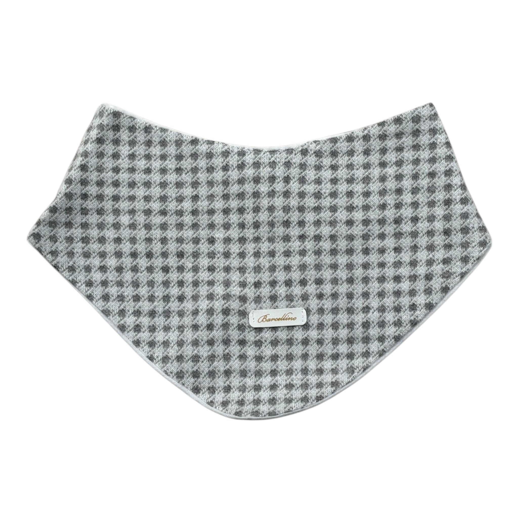 Barcellino Bavetta tinta unita con Microfantasia Grigio per Neonato 11550 GRIGIO BARCELLINO 