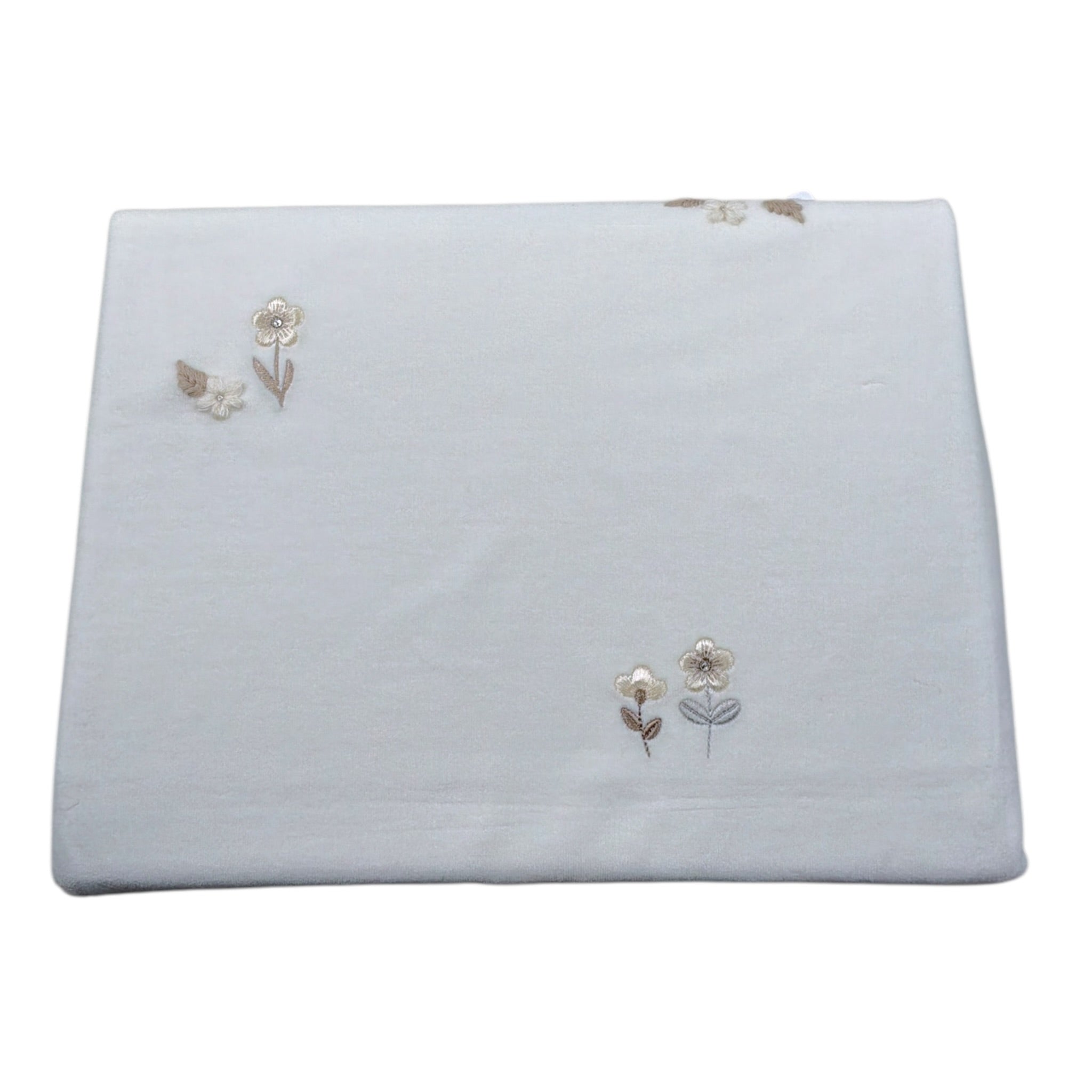 Barcellino Coperta tinta unita con Stampa Bianco per Neonata 115613 BIANCO BARCELLINO 