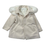 Barcellino Cappotto tinta unita con Cappuccio Panna per Bambina 116113J PANNA BARCELLINO 