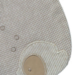 Barcellino Bavetta tinta unita con Ricami Beige per Neonato 120207 BEIGE BARCELLINO 
