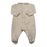 Barcellino Tutina tinta unita con Stampa Beige per Neonato 125101 BEIGE BARCELLINO 