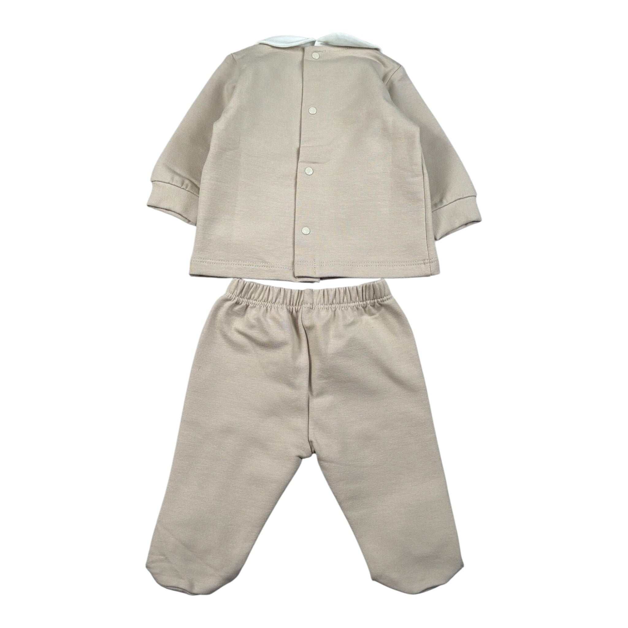 Barcellino Completo 2Pz Maglia-Ghettina Beige per Neonato 125102 BEIGE BARCELLINO 