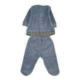 Barcellino Completo 2Pz Maglia-Ghettina Azzurro per Neonato 125202 AZZURRO BARCELLINO 