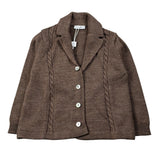 Barcellino Cardigan tinta unita Marrone per Neonato 125211 MARRONE BARCELLINO 