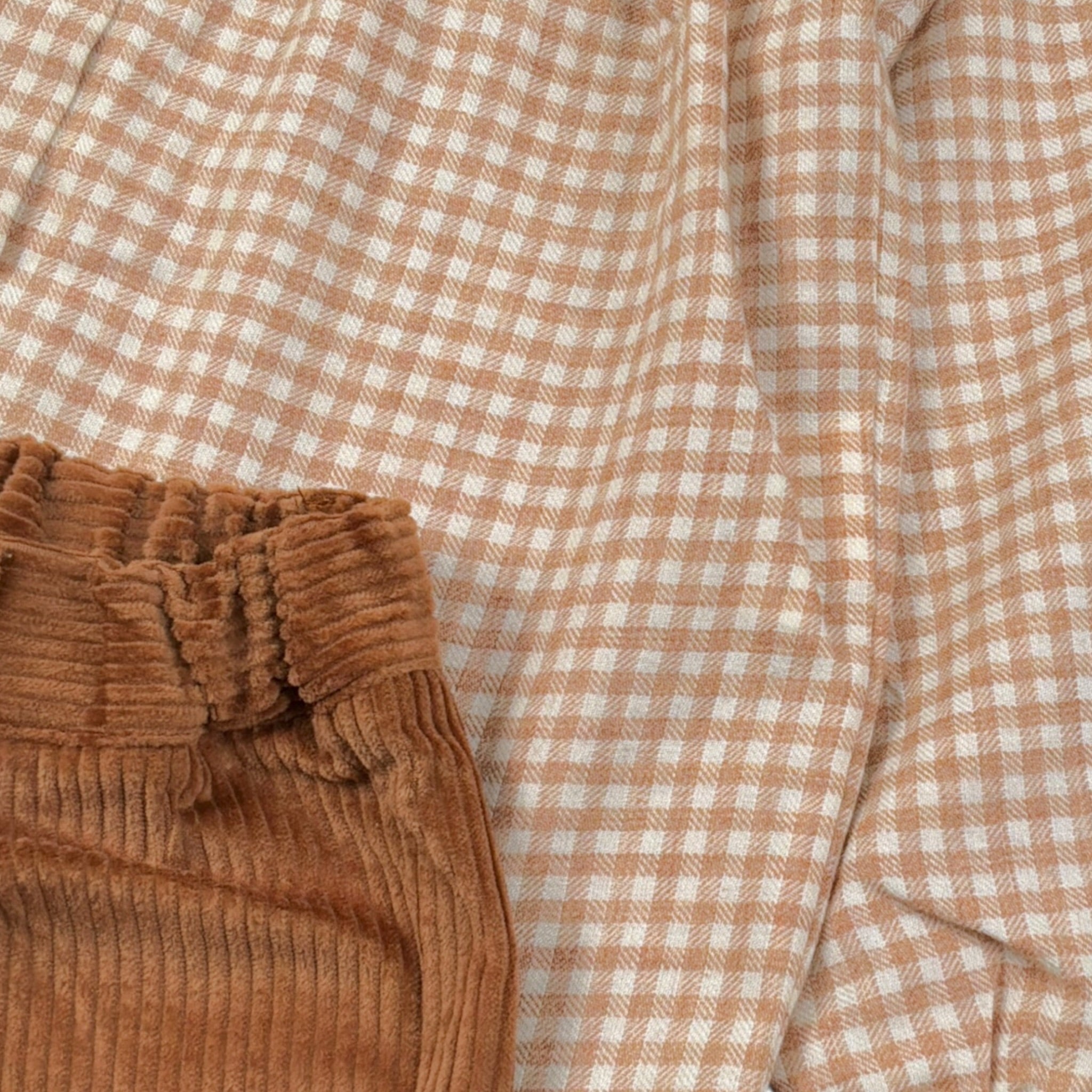 Barcellino Completo 2Pz Camicia-Pantalone Cammello per Bambina 125318 CAMMELLO BARCELLINO 