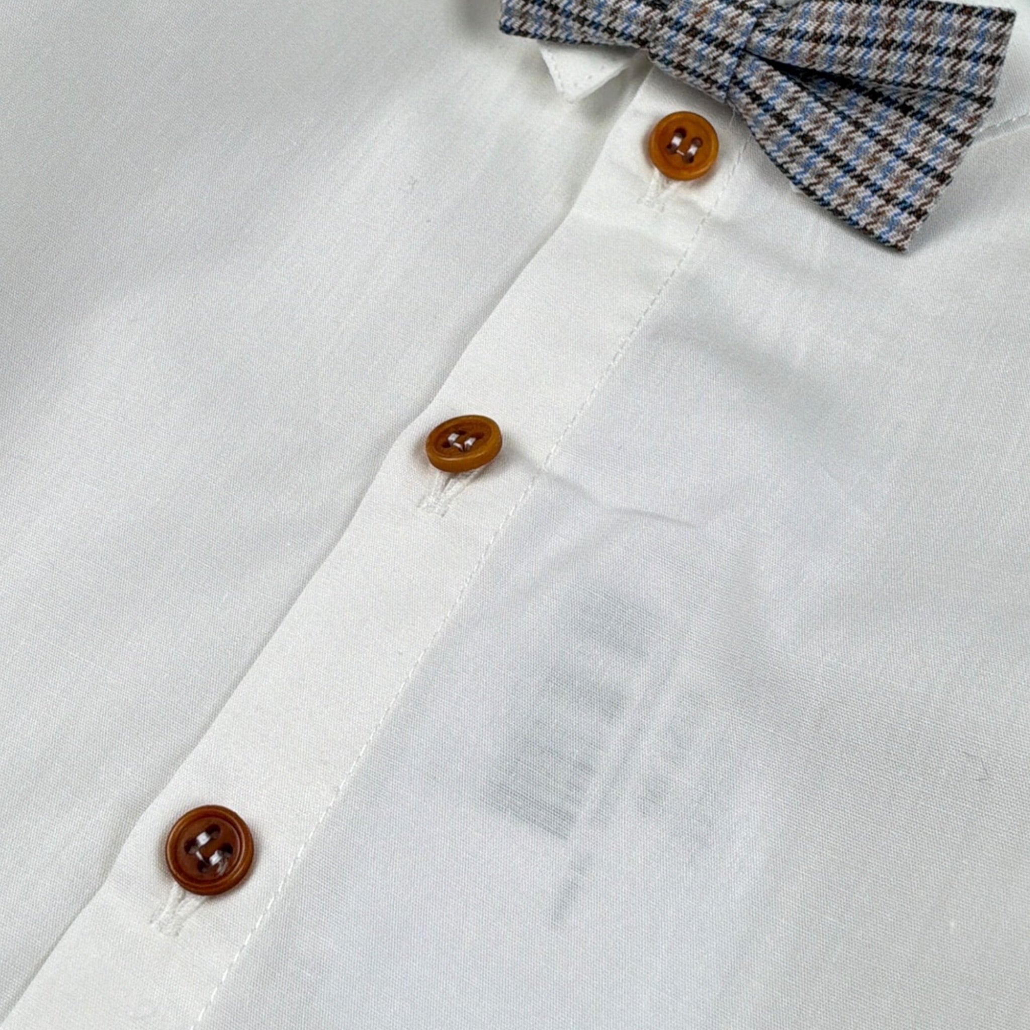 Barcellino Completo 3Pz Pantalone-Camicia-Papillons Bianco per Neonato 125410N BIANCO BARCELLINO 