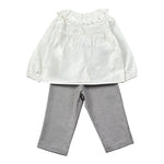 Barcellino Completo 2Pz Pantalone-Camicia Bianco per Neonata 125414 BIANCO BARCELLINO 