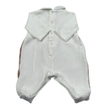 Barcellino Tutina Manica Lunga Fantasia Floreale Bianco per Neonata 125801 BIANCO BARCELLINO 