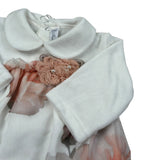 Barcellino Tutina Manica Lunga Fantasia Floreale Bianco per Neonata 125801 BIANCO BARCELLINO 