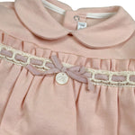 Barcellino Completo 2 Pezzi Shirt-Ghettina tinta unita Rosa per Neonata 125820X ROSA BARCELLINO 