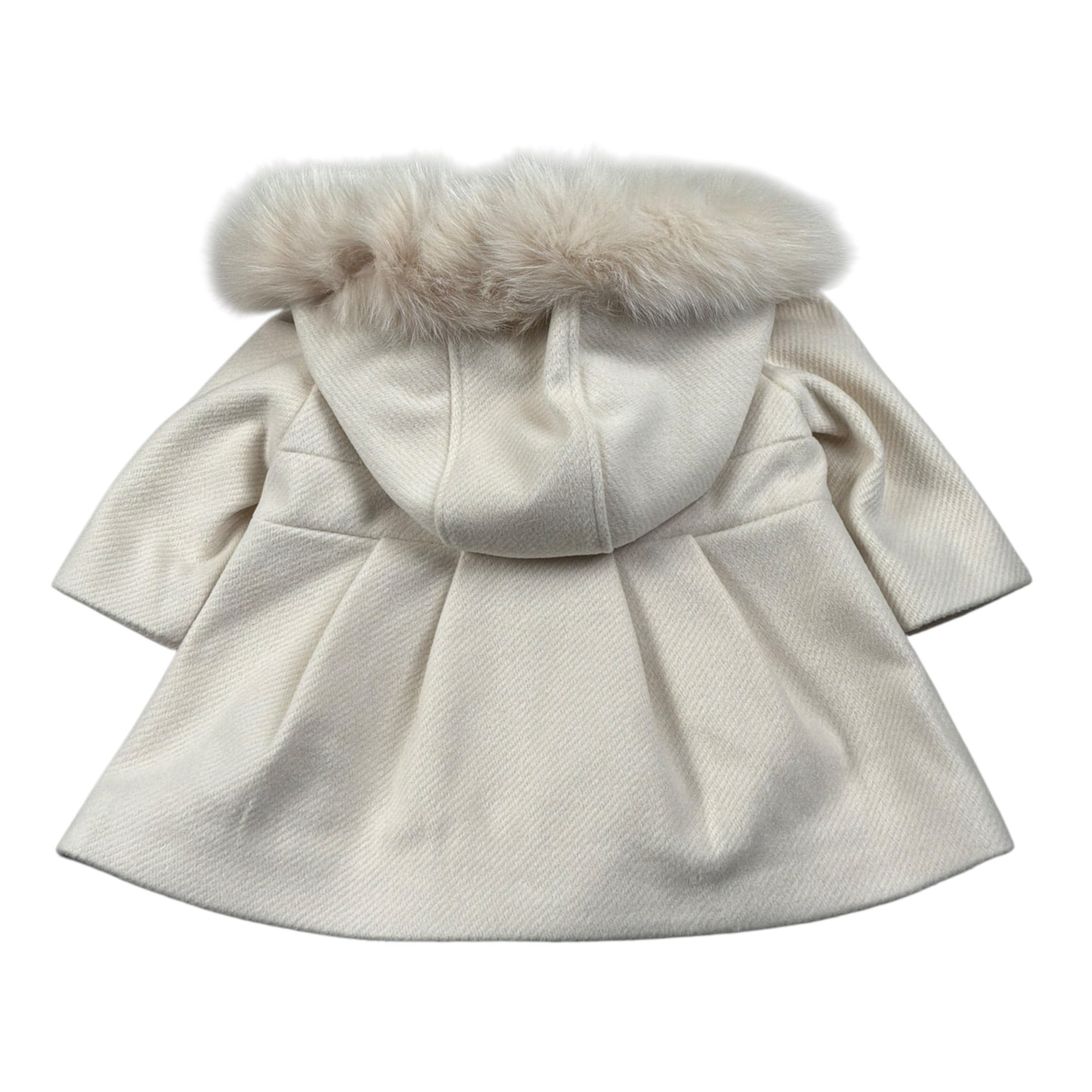 Barcellino Cappotto tinta unita con Cappuccio Panna per Neonata 126417X PANNA BARCELLINO 