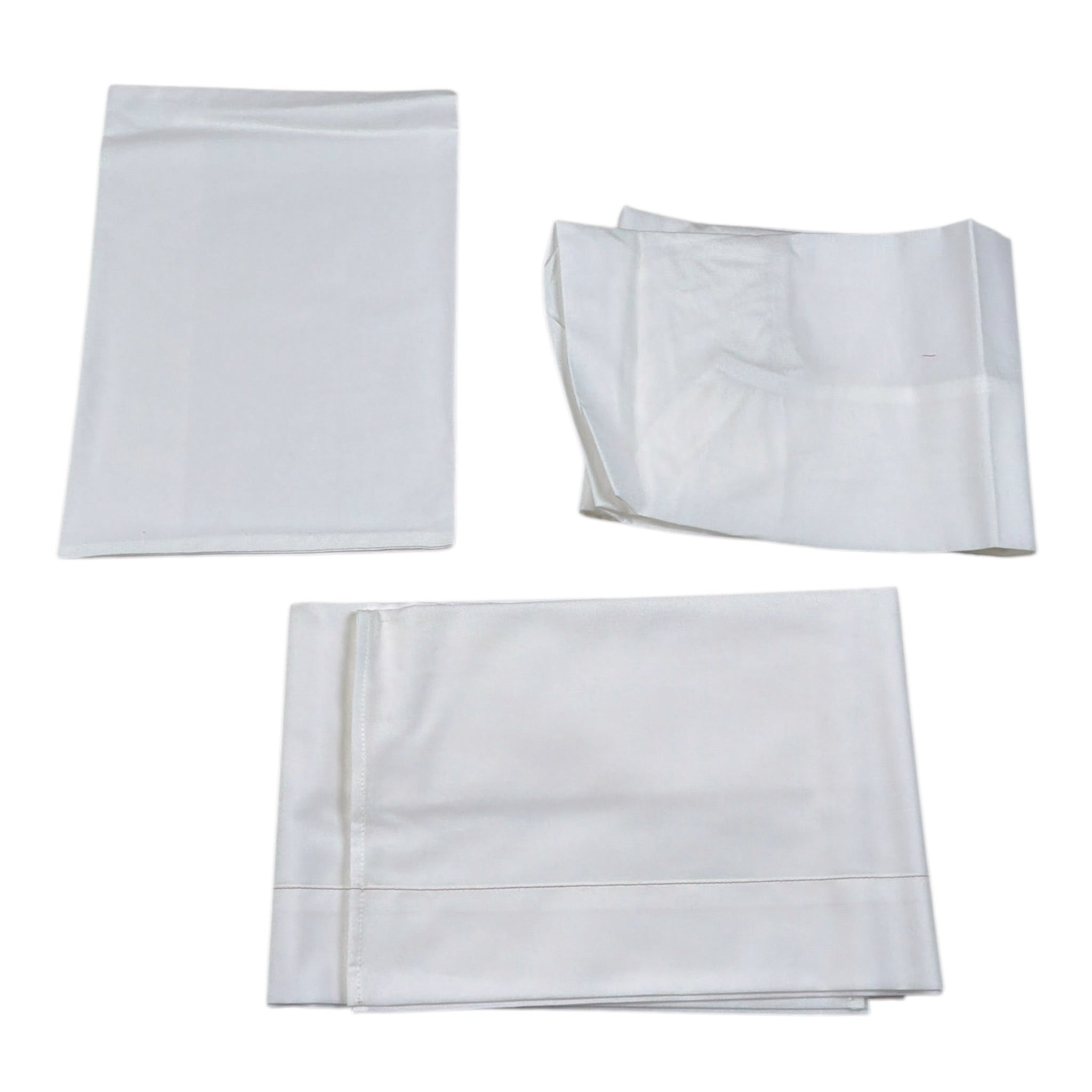Barcellino Set Lenzuola 3Pz tinta unita con Stampa Bianco per Neonato 4687 BIANCO BARCELLINO 