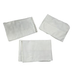 Barcellino Set Lenzuola 3Pz tinta unita con Stampa Bianco per Neonata BO219630 BIANCO BARCELLINO 