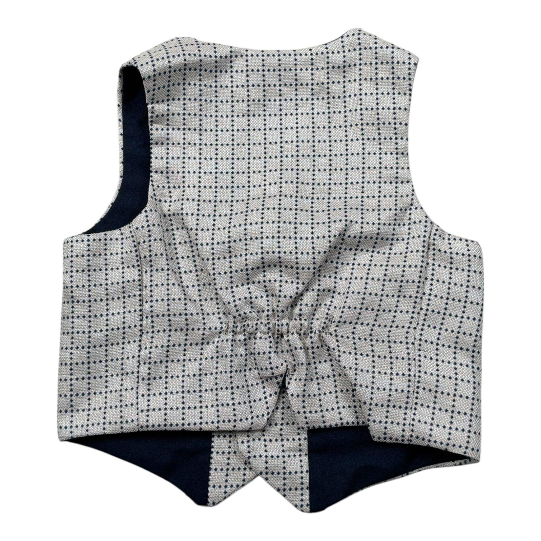 Barcellino Gilet tinta unita con Fantasia Grigio per Neonato GTFTI GIRGIO BARCELLINO 