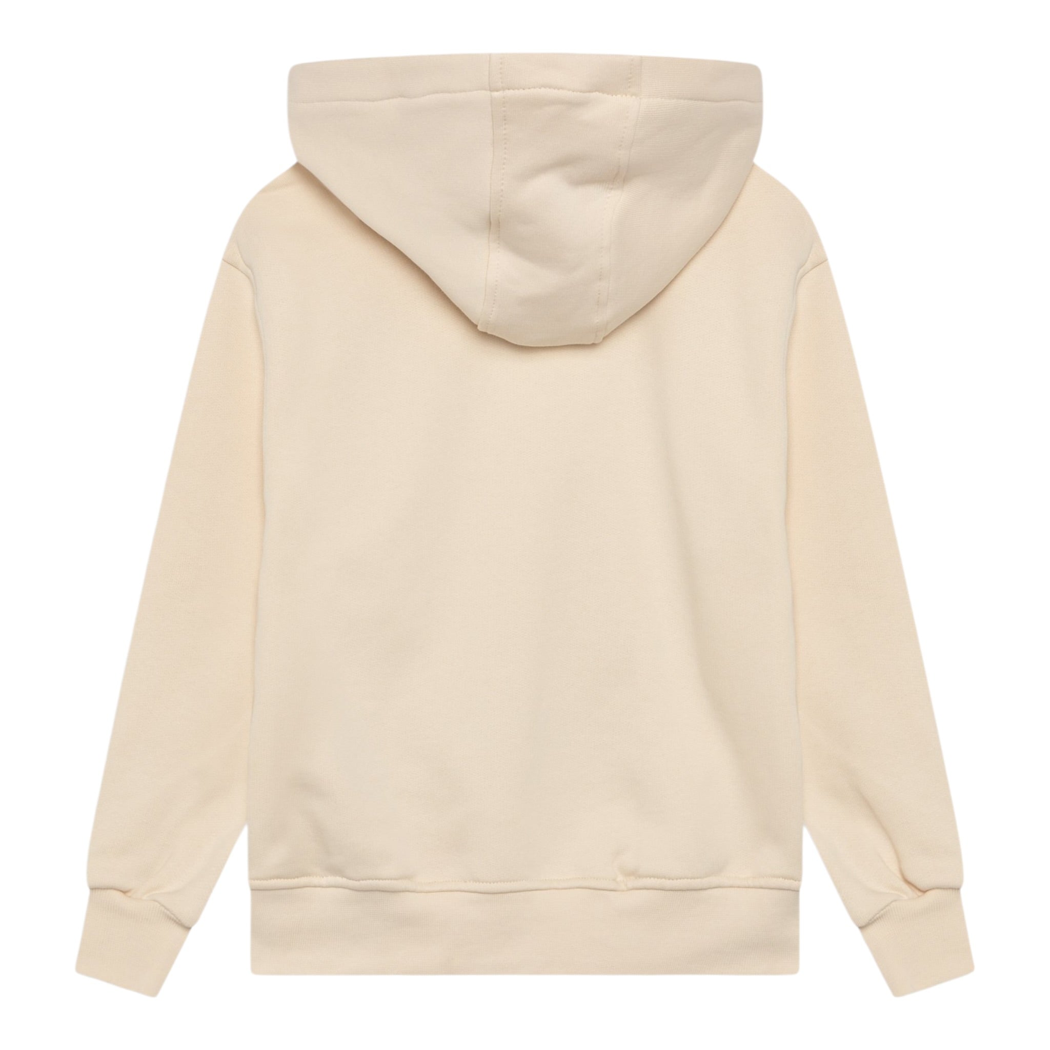 Barrow Kids Felpa Chiusa con Cappuccio tinta unita con Stampa Beige per Bambino F4BKJUHS059 BEIGE BARROW KIDS 