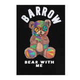 Barrow Kids Felpa Chiusa con Cappuccio tinta unita con Stampa Nero per Bambino F4BKJUHS059 NERO BARROW KIDS 