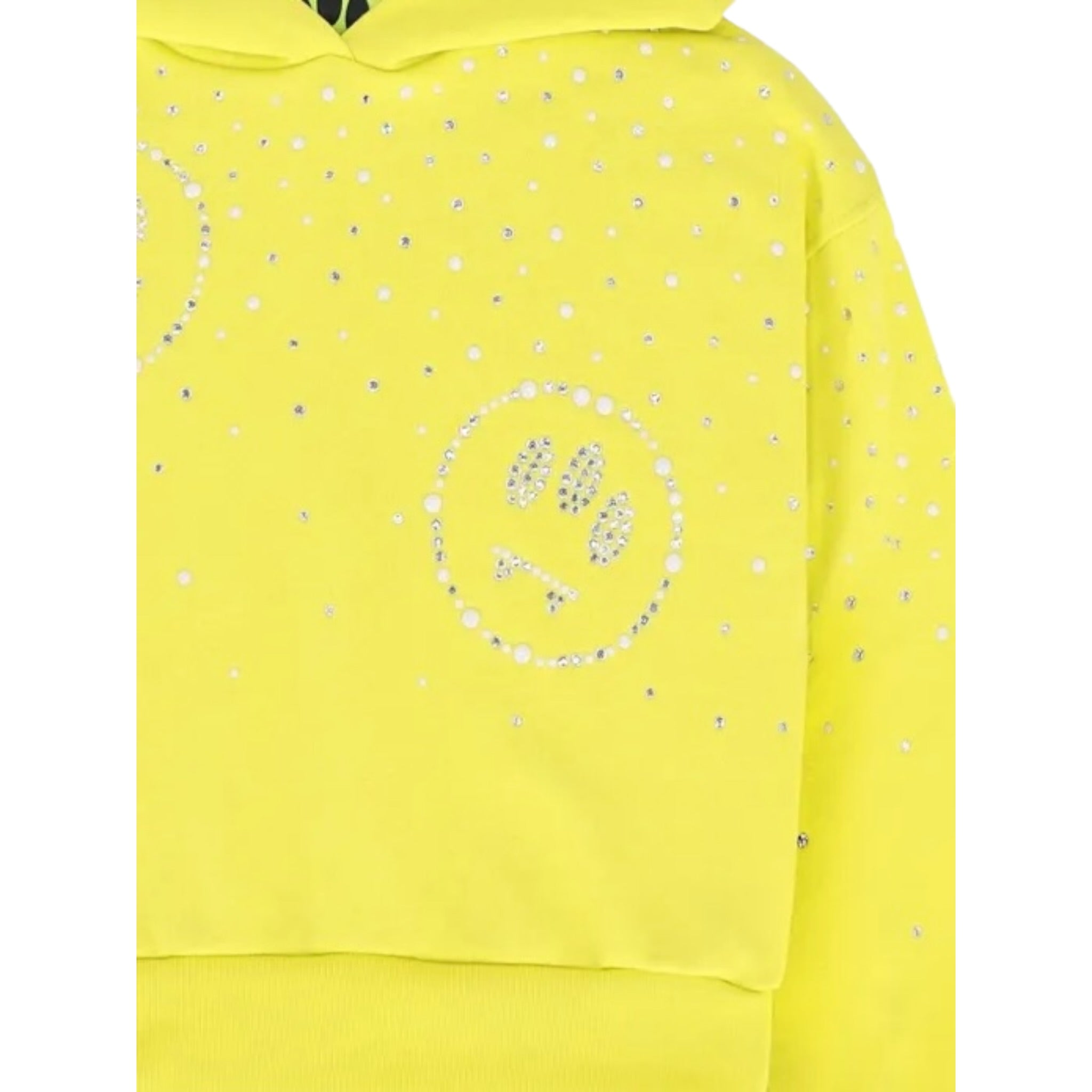 Barrow Kids Felpa tinta unita con Brillantini Giallo per Bambina F5BKJGHS179 GIALLO BARROW KIDS 