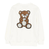 Barrow Kids Felpa tinta unita con Stampa Bianco per Bambino F5BKJGSW132 BIANCO BARROW KIDS 