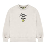 Barrow Kids Felpa tinta unita con Stampa Bianco per Bambino F5BKJGSW132X BIANCO BARROW KIDS 