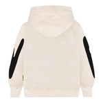 Barrow Kids Felpa Chiusa con Cappuccio tinta unita con Logo Beige per Bambino F5BKJUHS036 BEIGE BARROW KIDS 