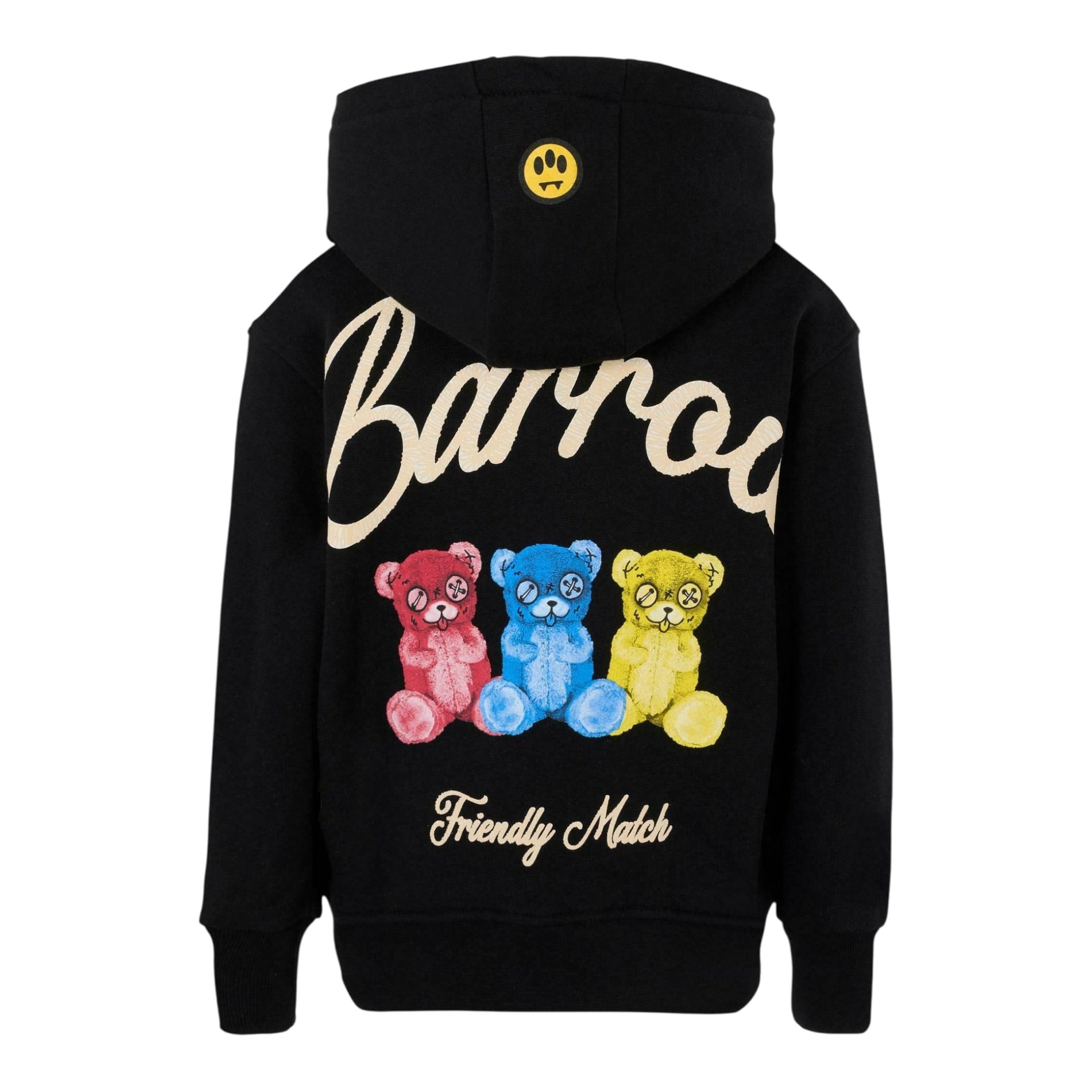 Barrow Kids Felpa Chiusa con Cappuccio tinta unita Nero per Bambino F5BKJUHS102X NERO BARROW KIDS 