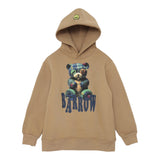 Barrow Kids Felpa Chiusa tinta unita con Cappuccio Cammello per Bambino F5BKJUHS2344 CAMMELLO BARROW KIDS 
