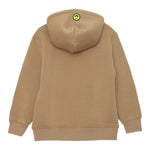 Barrow Kids Felpa Chiusa tinta unita con Cappuccio Cammello per Bambino F5BKJUHS2344 CAMMELLO BARROW KIDS 