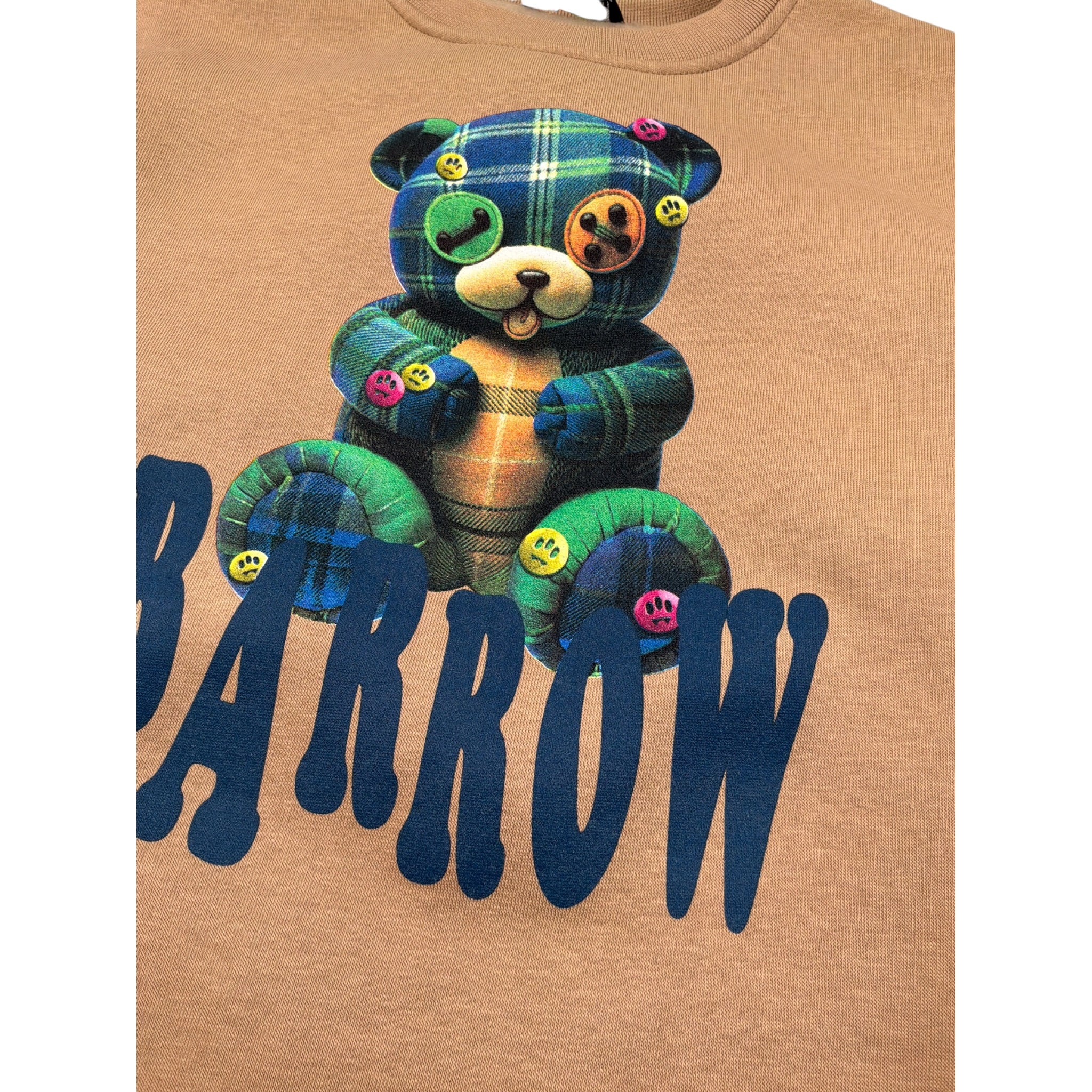 Barrow Kids Felpa Chiusa tinta unita Girocollo Cammello per Bambino F5BKJUHS234 CAMMELLO BARROW KIDS 