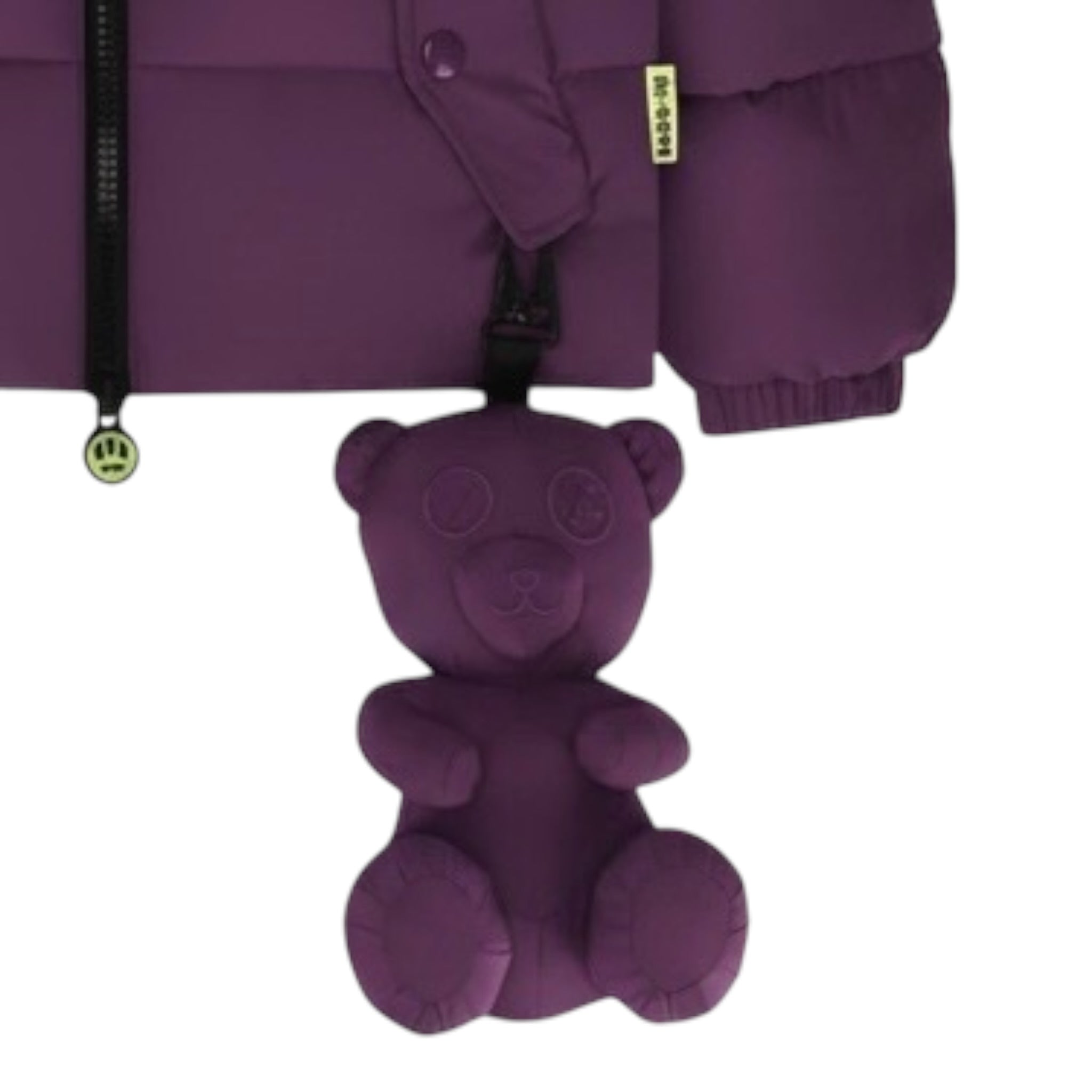 Barrow Kids Giubbino tinta unita con Zip E Cappuccio Viola per Bambina F5BKJUPF031 VIOLA BARROW KIDS 
