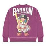 Barrow Kids Felpa Chiusa Girocollo Tint Unita Viola per Bambina F5BKJUSW082X VIOLA BARROW KIDS 