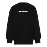 Barrow Kids Felpe Chiusa Girocollo tinta unita con Stampa Nero per Bambino F5BKJUSW161 NERO BARROW KIDS 