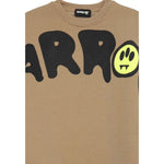 Barrow Kids Felpa Chiusa Girocollo tinta unita con Logo Cammello per Bambino F5BKJUSW237 CAMMELLO BARROW KIDS 