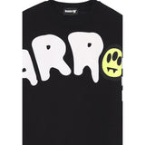 Barrow Kids Felpa Chiusa Girocollo tinta unita con Logo Nero per Bambino F5BKJUSW237 NERO BARROW KIDS 