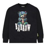Barrow Kids Felpa Chiusa Girocollo tinta unita con Stampe Nero per Bambino F5BKJUSW239 NERO BARROW KIDS 