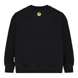 Barrow Kids Felpa Chiusa Girocollo tinta unita con Stampe Nero per Bambino F5BKJUSW239 NERO BARROW KIDS 