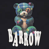 Barrow Kids Felpa Chiusa Girocollo tinta unita con Stampe Nero per Bambino F5BKJUSW239 NERO BARROW KIDS 